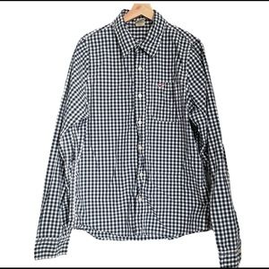 HOLLISTER Button Up Gingham Check Shirt